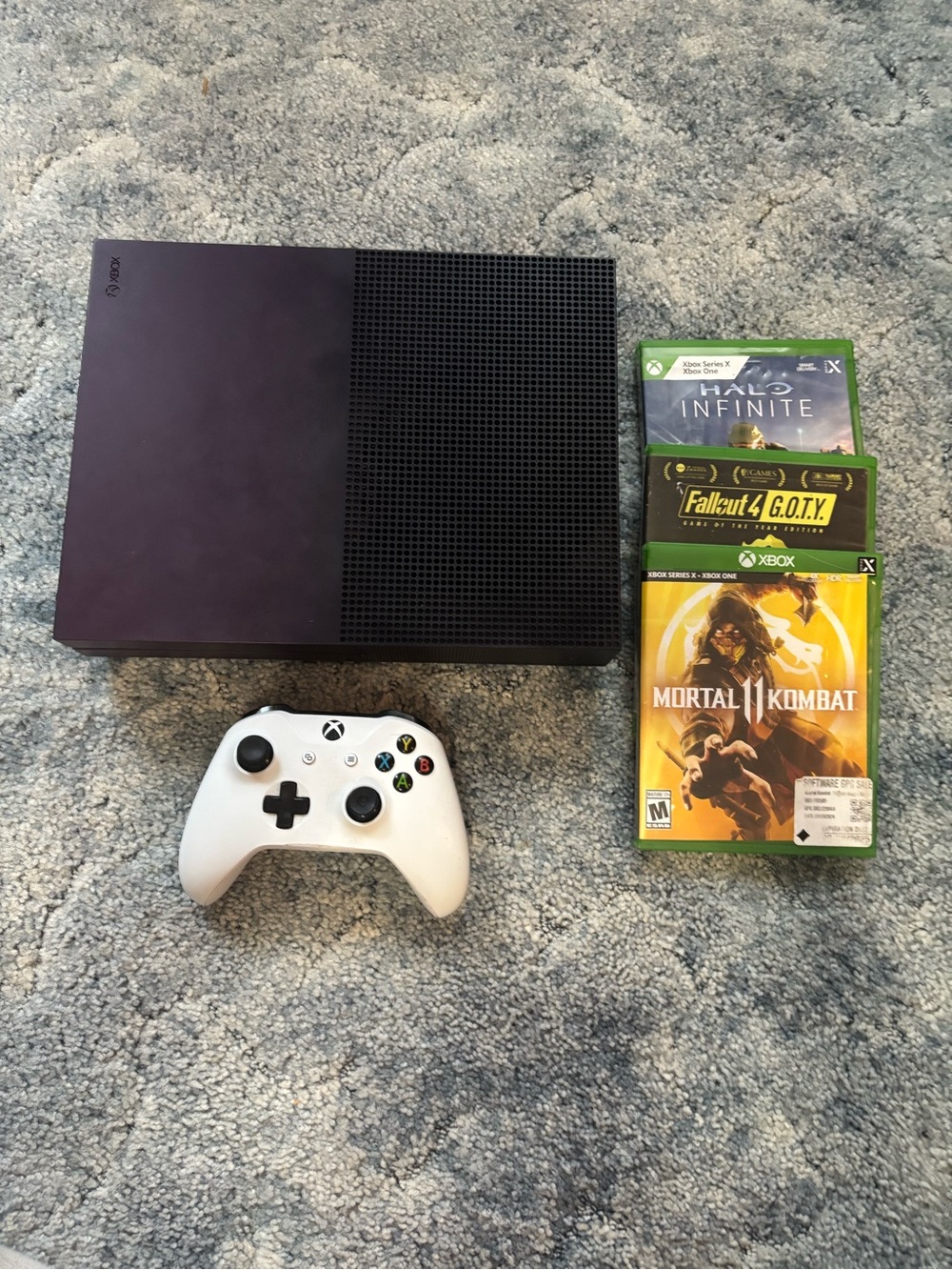 Microsoft Xbox Series One S Fortnite Edition Bundle w/ games and controller
